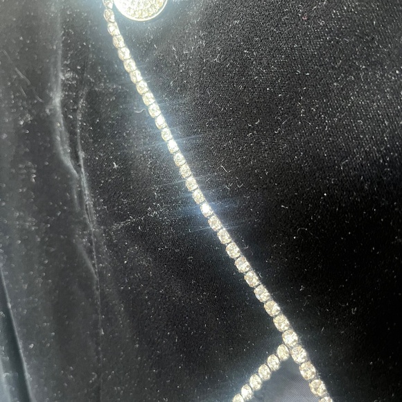 velour and rhinestone formal jacket - Picture 2 of 3